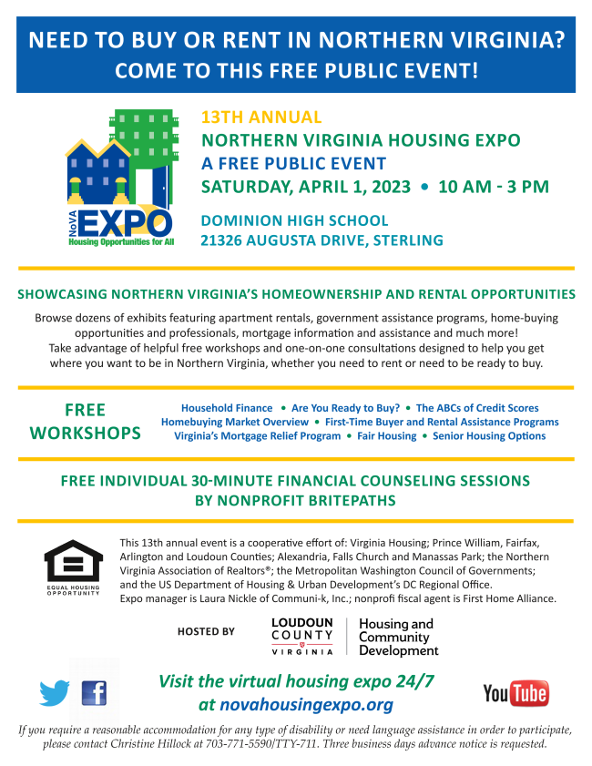 Northern Virginia Housing Expo Poster