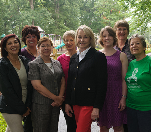 Image of Delegate Murphy along with several women from all ages